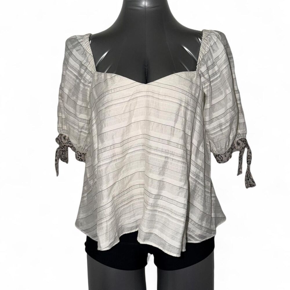 Rebecca-taylor Women's White and Cream Blouse